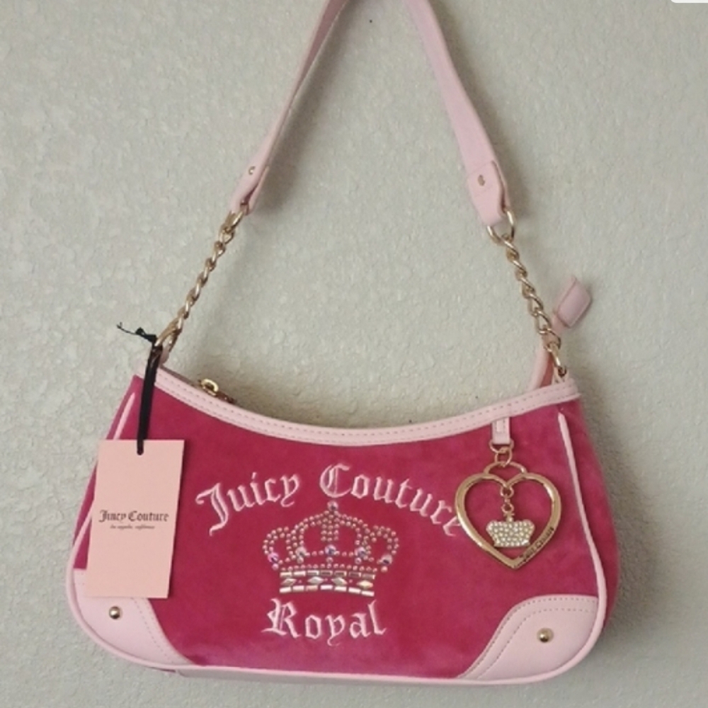 Juicy Couture Pink and Gold Shoulder Bag - Picture 9 of 9